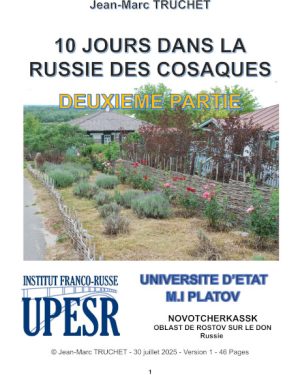 10 JOURS DANS LA RUSSIE DES COSAQUES - 2